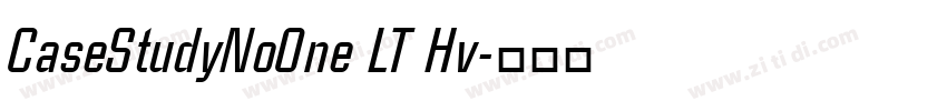 CaseStudyNoOne LT Hv字体转换
